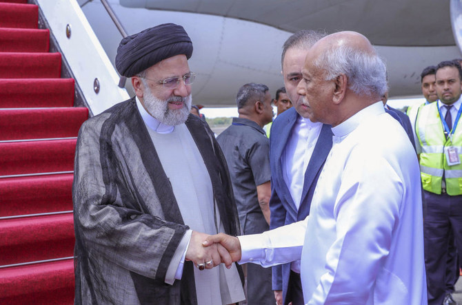 Iran president arrives in Sri Lanka as minister sought for arrest