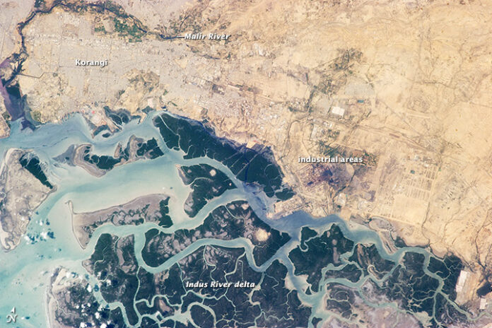 Korangi_and_region,_from_space