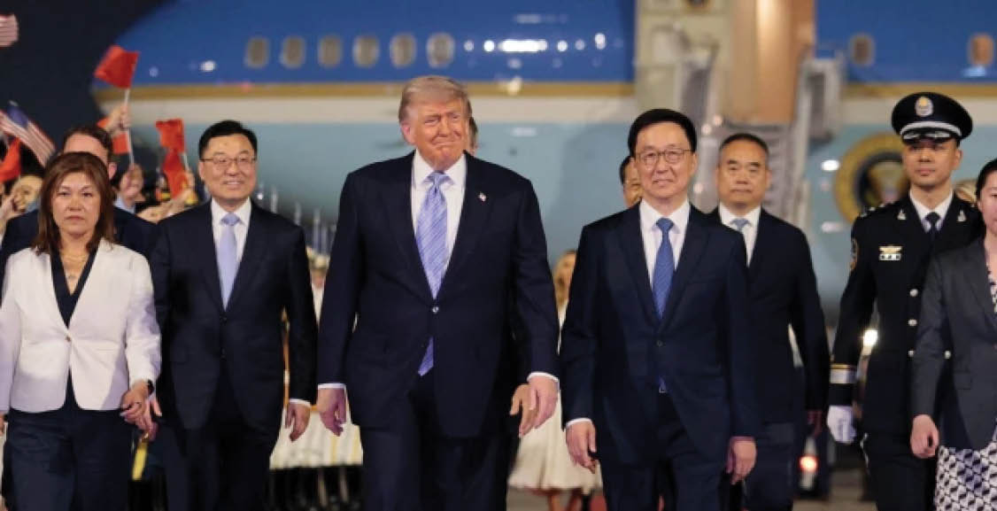 Trump lands in Beijing for high-stakes China visit