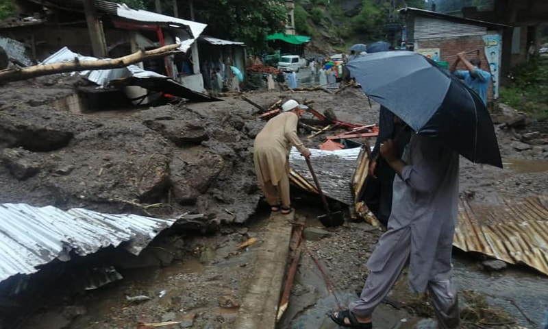 Heavy rains raise landslide and flash flood risks in upper KP