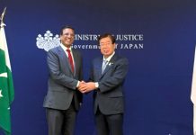 Envoy to Japan Abdul Hameed calls on Hiroshi Hiraguchi