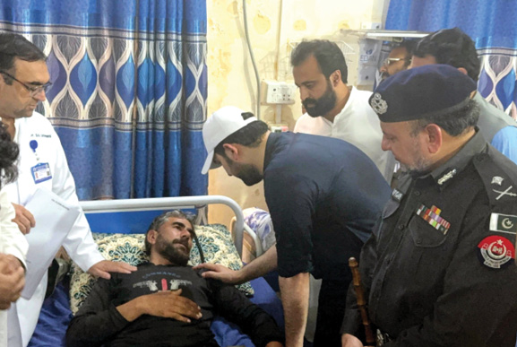 CM visits injured cops in Lower Dir, vows support