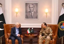 Iranian Interior Minister Calls on Field Marshal Asim Munir at GHQ