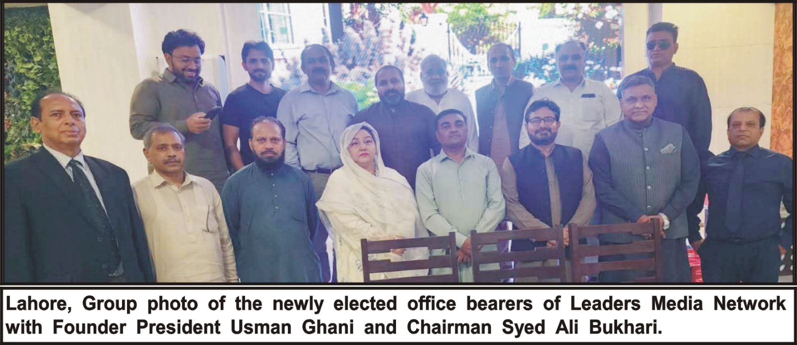 Leaders Media Network is committed to promoting positive and constructive journalism, Usman Ghani, Founder President