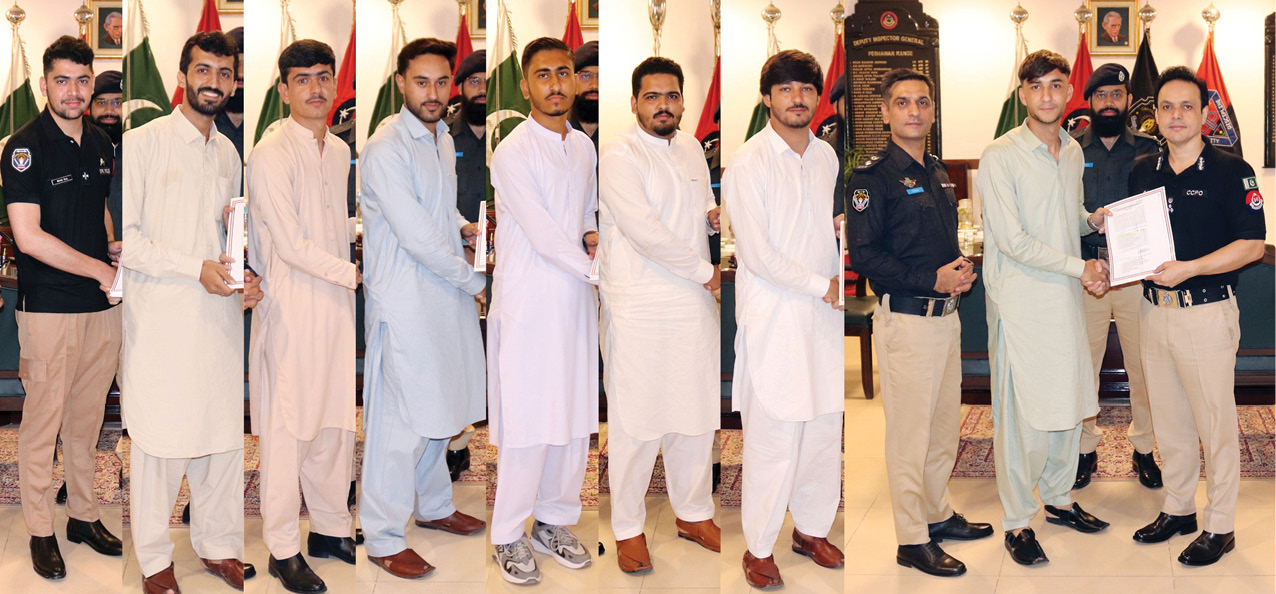 Peshawar police recruit children of martyred cops