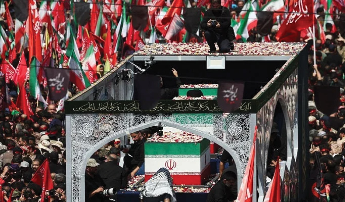 Massive crowds fill Tehran for Khamenei funeral procession