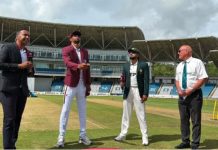 West Indies win toss, elect to bat first against Pakistan