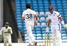 Pakistan gain upper hand over West Indies