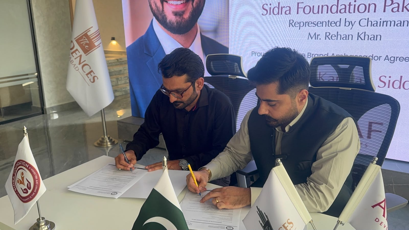 Sidra Foundation Pakistan names Junaid Kamran Siddique brand ambassador