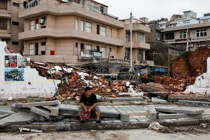 Typhoon Bavi batters eastern China, threatens days of heavy rain