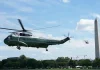 Trump helicopter under investigation after reported near miss with passenger jet