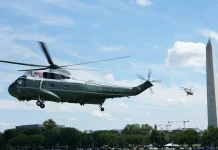 Trump helicopter under investigation after reported near miss with passenger jet