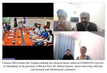 CUI Chinese Computer Science PhD Scholar Defends Doctoral Thesis Through Online Examination