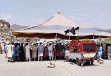 Landikotal bazaar,highway remained blocked on second day