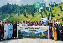 Directorate of youth affairs in collaboration with vibrant perspective youth organization celebrate international youth day and independence day in Batakundi Naran