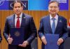 Seoul top diplomat off to US