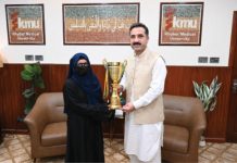 Tooba brings pride to KMU through outstanding sporting achievements