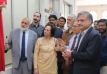 HEC chairman inaugurates modern theatre hall at AIOU