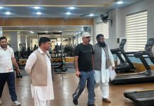 DG Sports KP conducts surprise inspection of Hayatabad sports complex Peshawar
